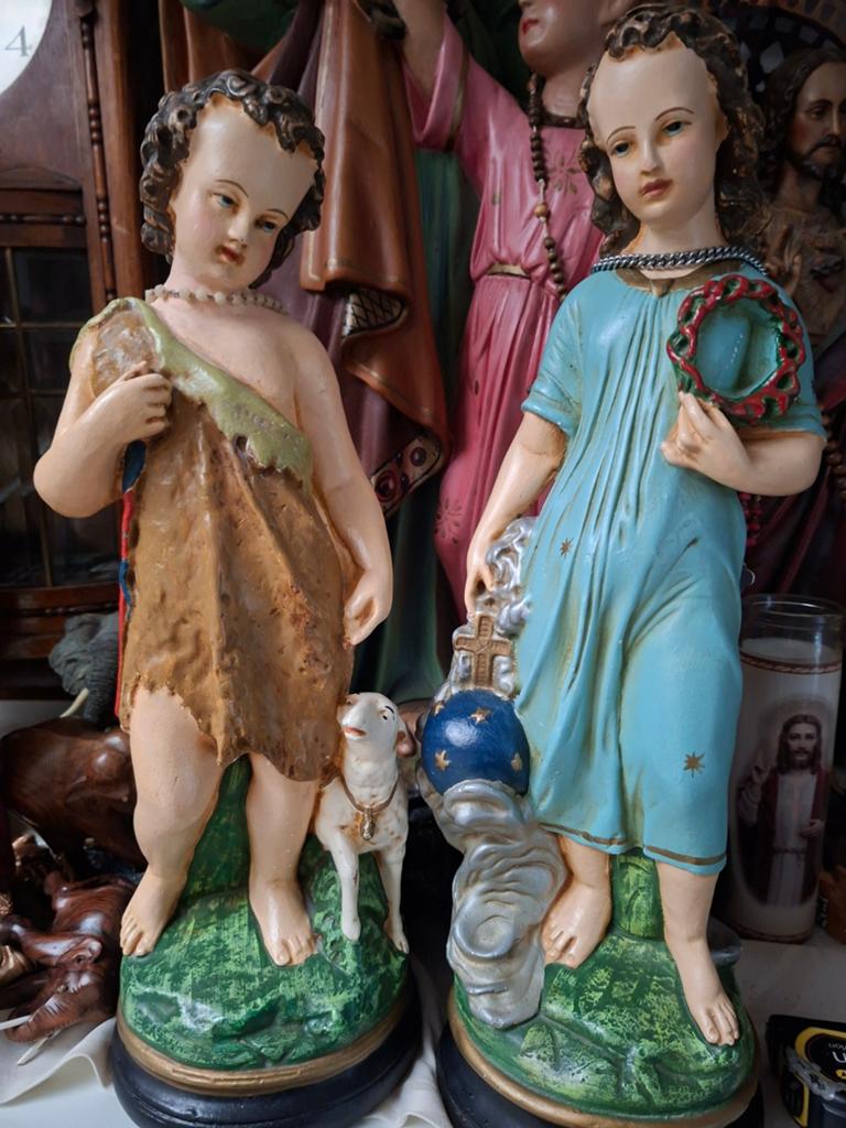 Jonge Jesus met lam en Janneke., Ophalen of Verzenden