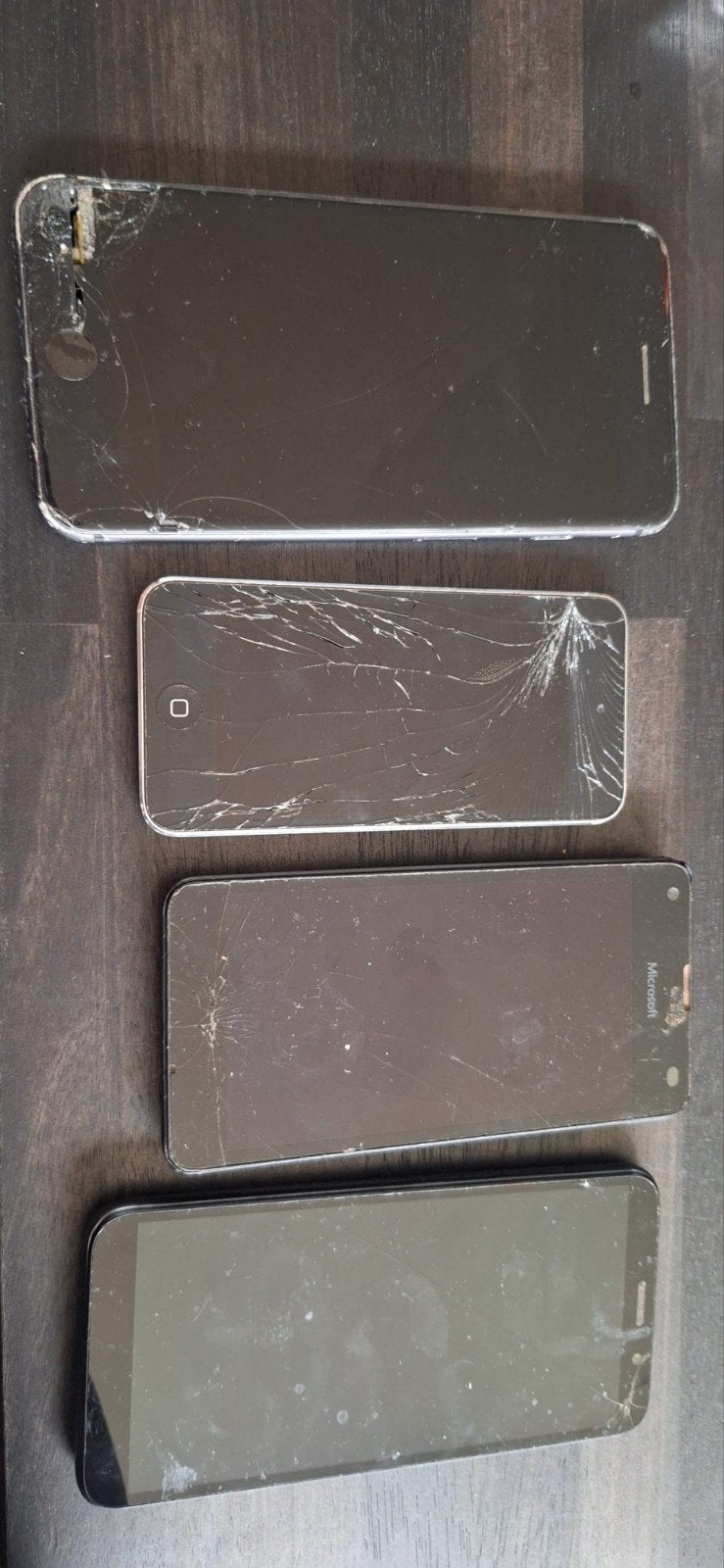 4 defecte smartphones voor onderdelen, Ophalen of Verzenden, Niet werkend, Overige typen, Motorola