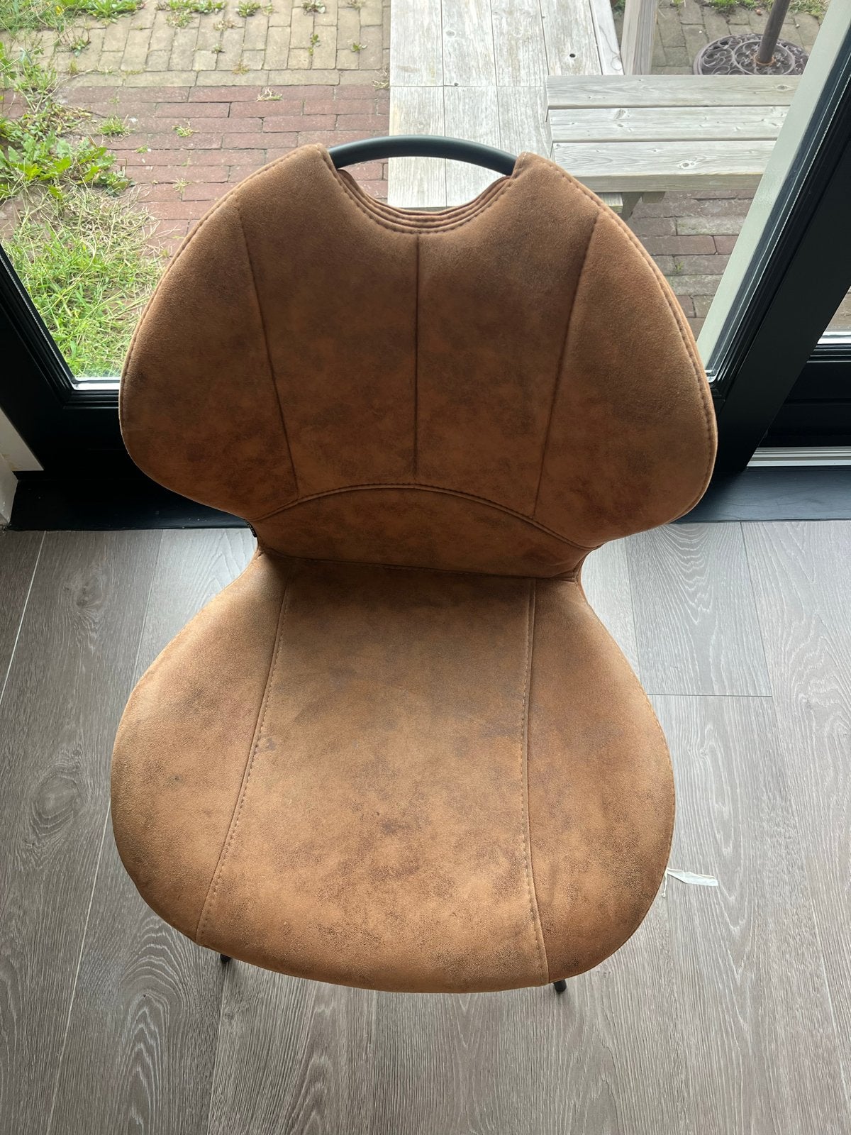 4 eetkamerstoelen van Zitmaxx, cognac, 2 jaar oud, Ophalen, Gebruikt, Bruin, Vier