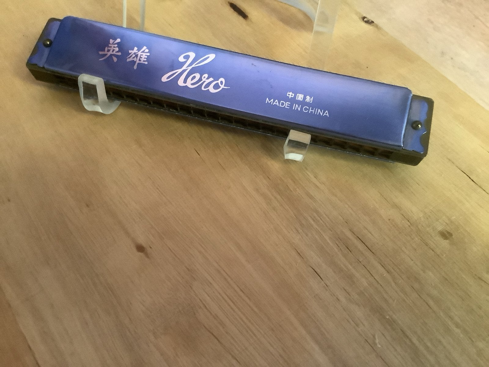 Hero Mondharmonica - Blauw, Made in China, Ophalen of Verzenden, Gebruikt, Diatonisch, Overige typen