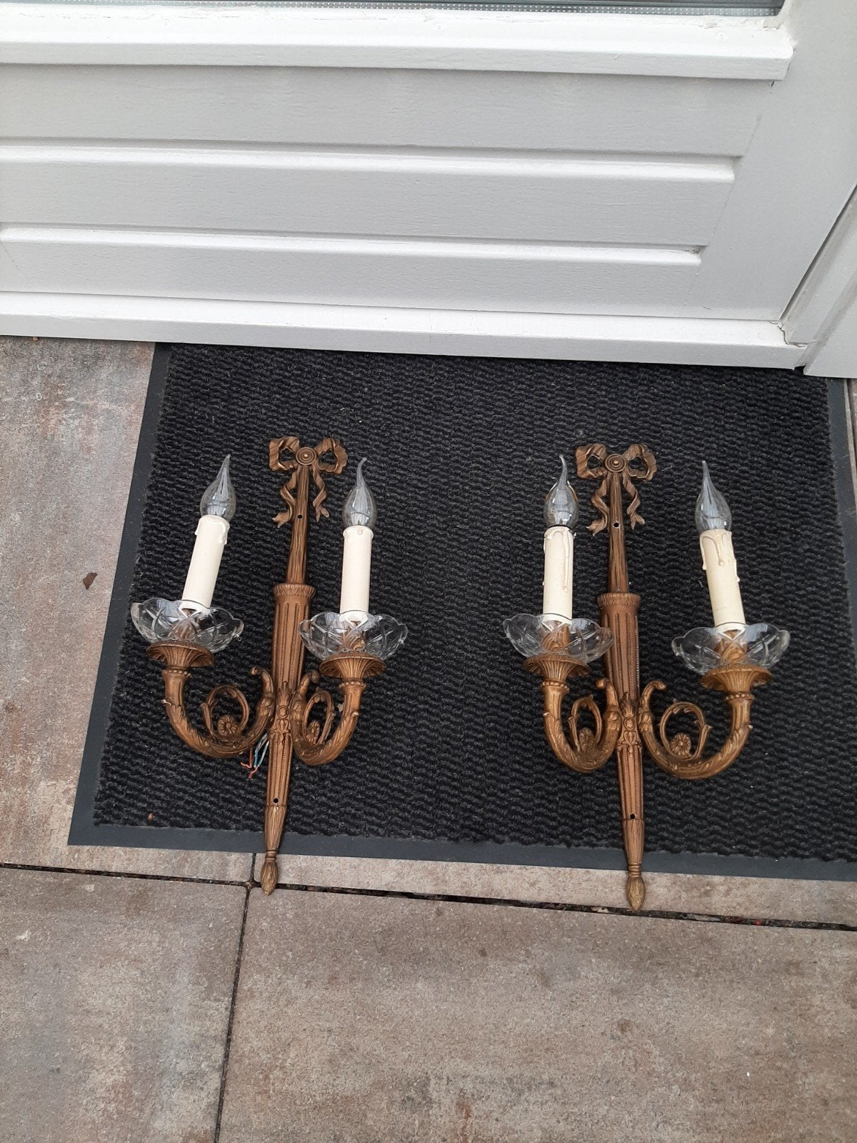 Mooie antieke Franse strik wandlampen, Antiek en Kunst, Antiek | Lampen, Ophalen
