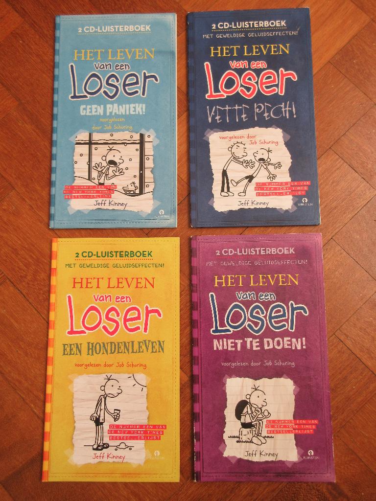 4 x luisterboek Het leven van een loser, Boeken, Luisterboeken, Ophalen of Verzenden, Cd, Kind
