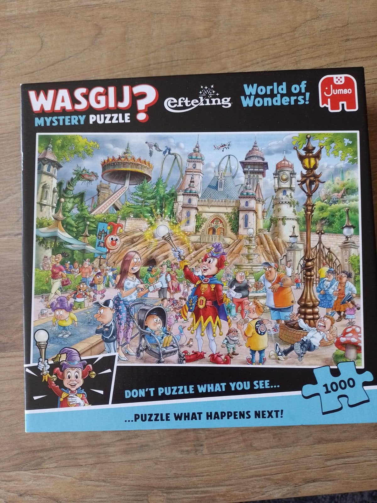 Wasgij? Efteling Mystery Legpuzzel 1000 stukjes, Ophalen of Verzenden, 500 t/m 1500 stukjes, Zo goed als nieuw, Legpuzzel
