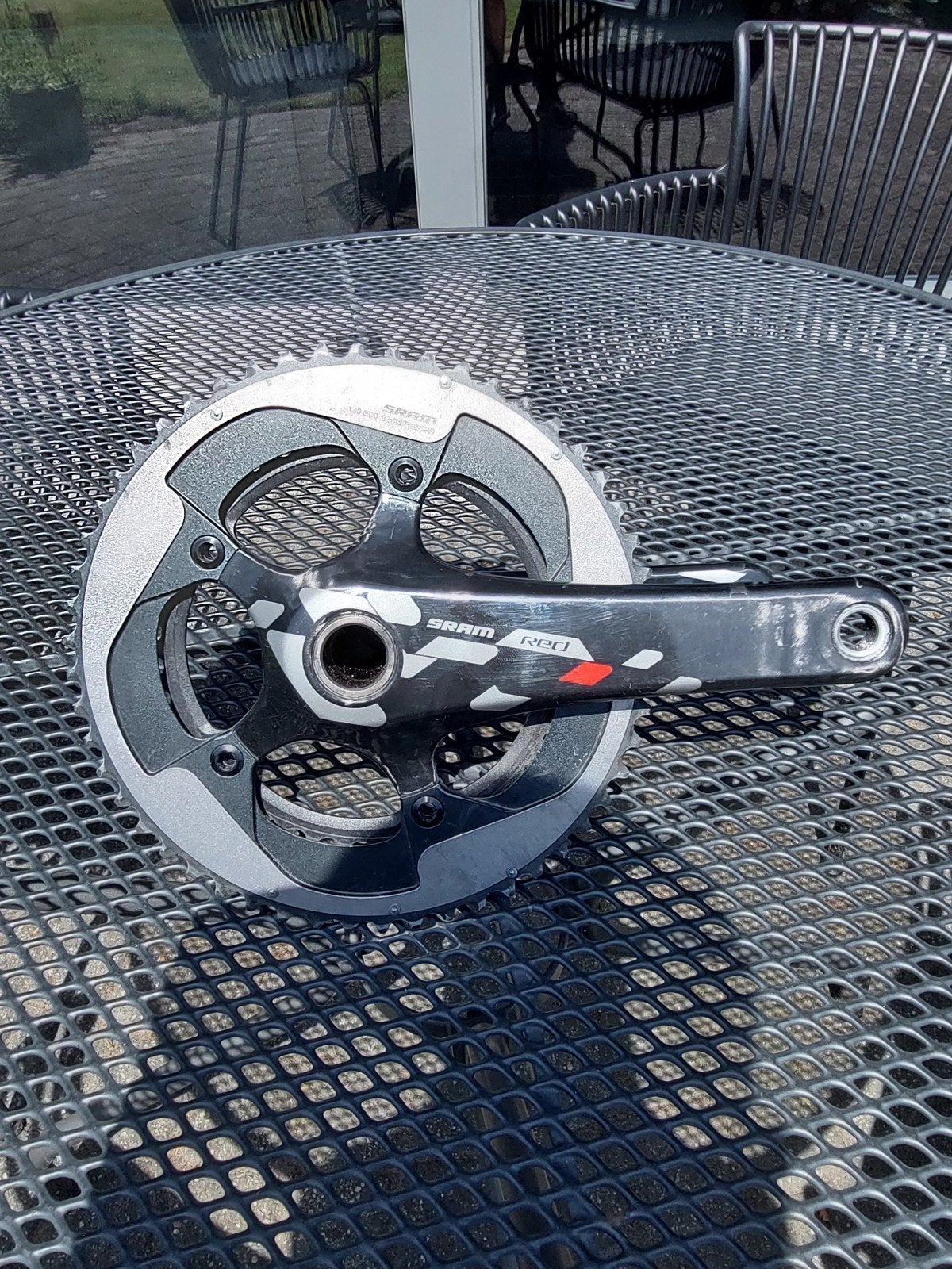 Sram Red carbon crankstel gxp. Met 53x39 bladen., Fietsen en Brommers, Fietsonderdelen, Ophalen, Carbon