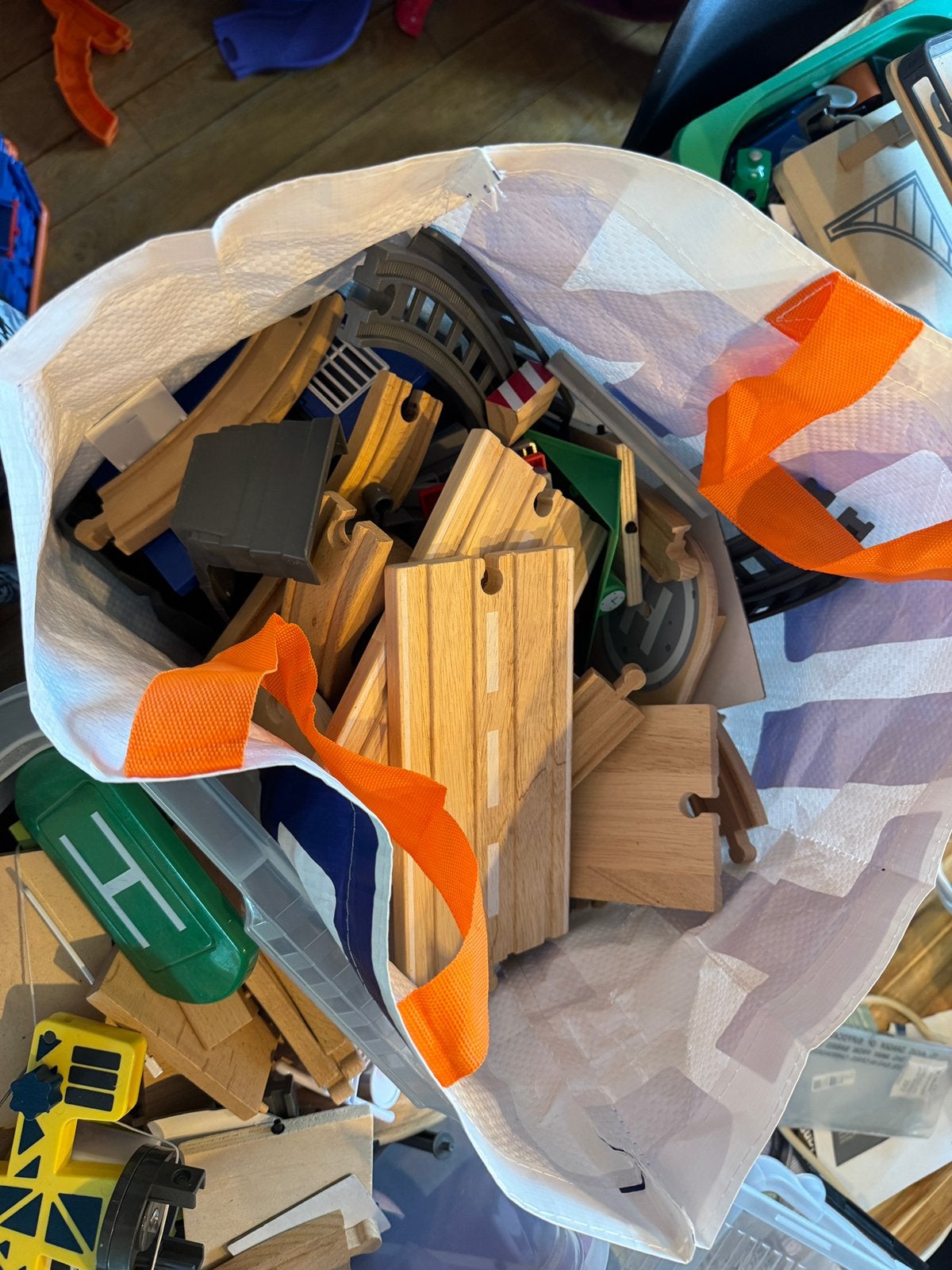 Bijna alle sets van lidl houten trein, Ophalen, Zo goed als nieuw