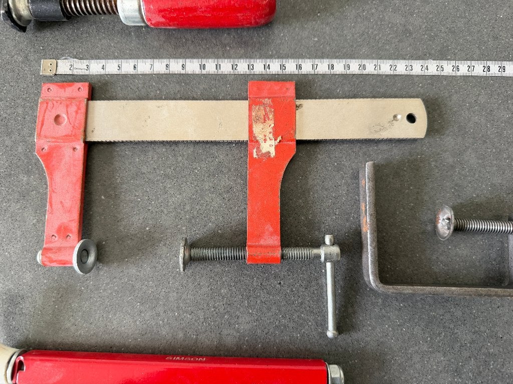 Metalen lijmklem, Ophalen of Verzenden, Gebruikt, Klem