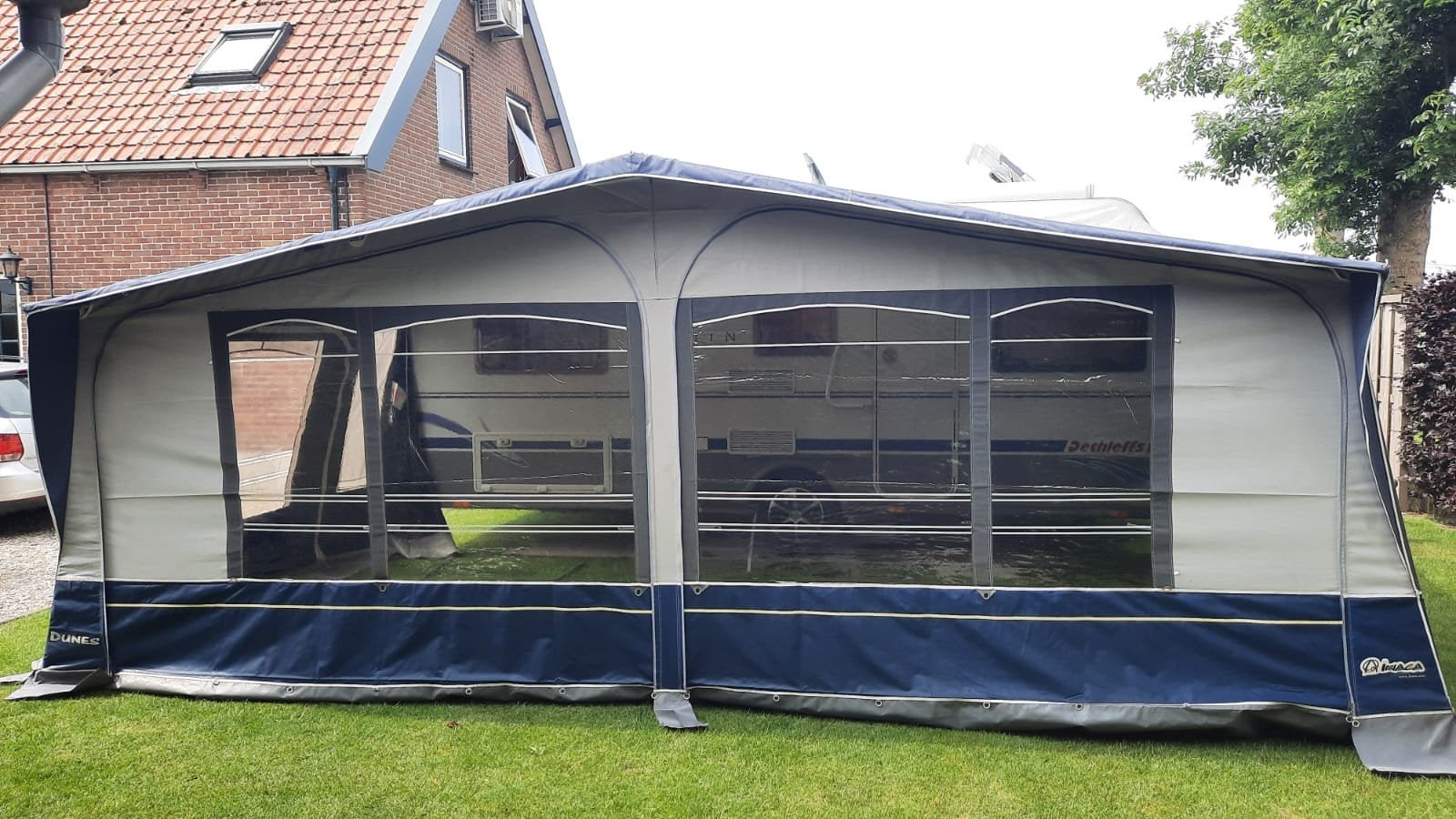 Inaca Seizoensvoortent 3 meter diep, maat 14 (981-1005 cm), Ophalen of Verzenden, Gebruikt