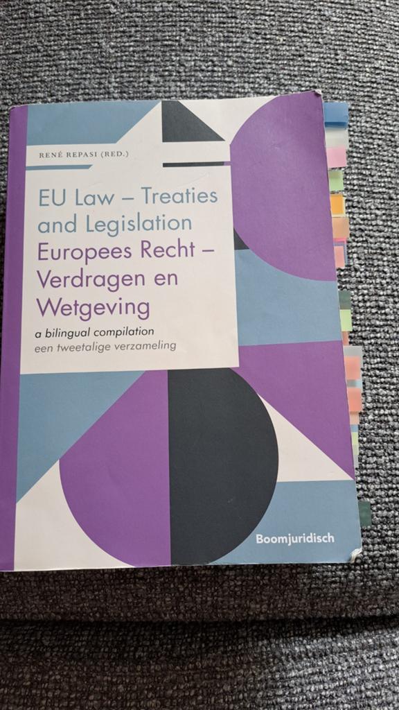 EU Law - Treaties and Legislation / Europees Recht - Verdrag, René Repasi, Sociale wetenschap, Ophalen of Verzenden, Zo goed als nieuw