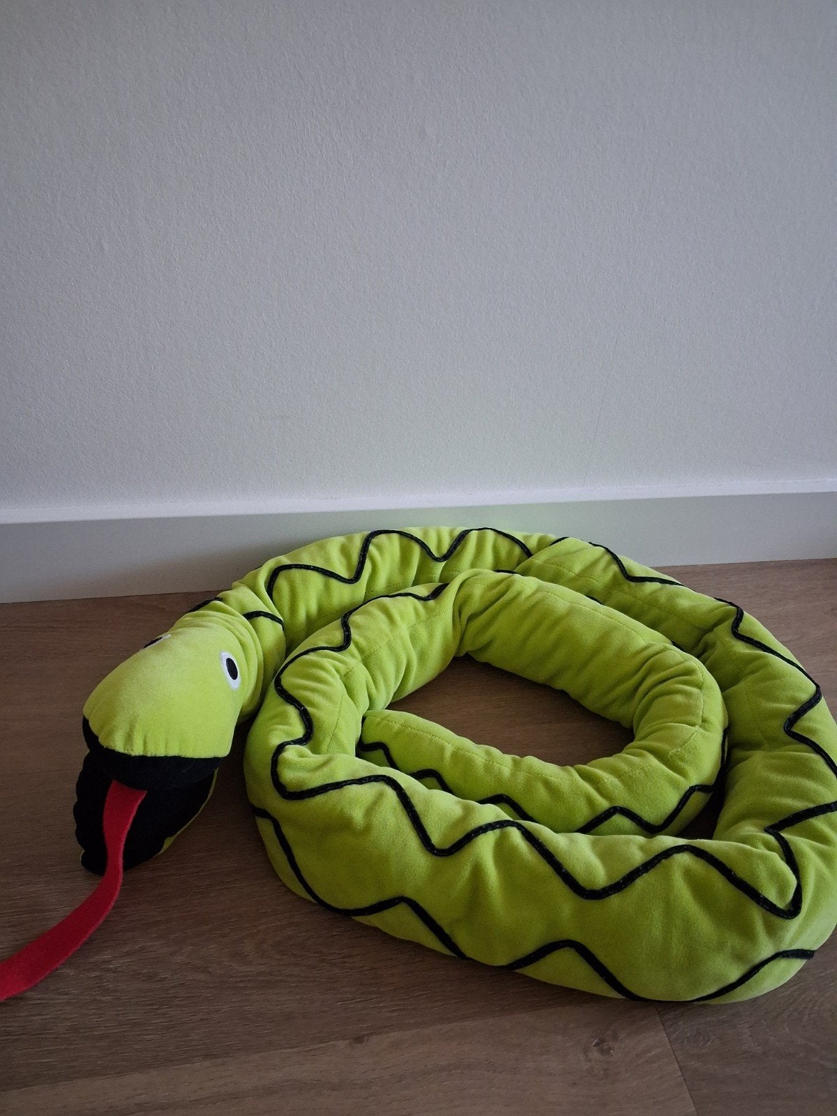 Knuffel slang Ikea Djungelorm Alleby groen L1776, Ophalen of Verzenden, Zo goed als nieuw, Overige typen