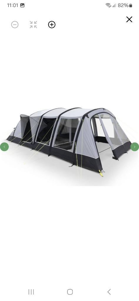 Nieuw! Kampa Tunneltent Croyde 6 Air TC, Caravans en Kamperen, Tenten, Ophalen, Nieuw, Tot en met 6