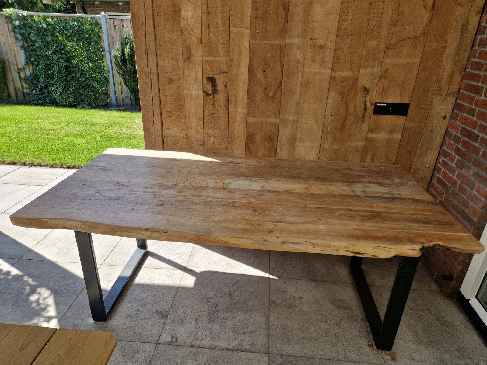 boomstamtafel, Huis en Inrichting, Ophalen, Rechthoekig, 200 cm of meer, 50 tot 100 cm