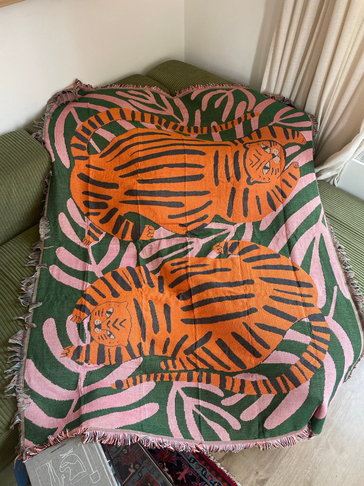 Vrolijk Tijger Plaid - 130x160cm, Ophalen of Verzenden, Zo goed als nieuw
