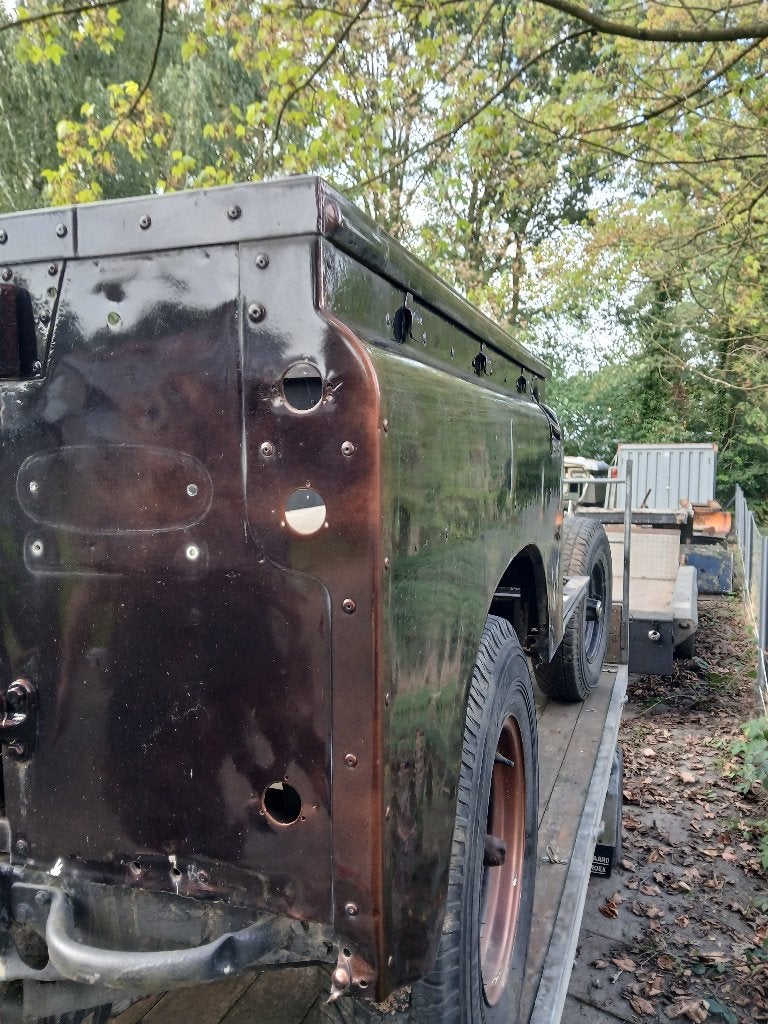 land rover series voorschermen en laadbak, Ophalen, Spatbord, Voor, Gebruikt
