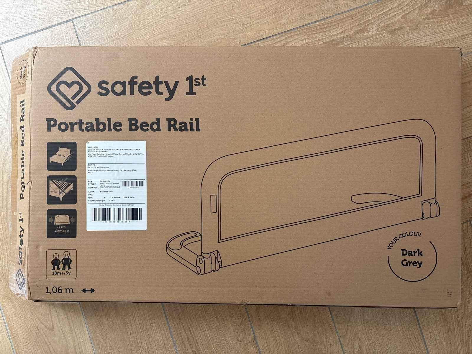 Safety 1st Portable Bed Rail - Zo goed als nieuw, Ophalen of Verzenden, Zo goed als nieuw, Minder dan 70 cm