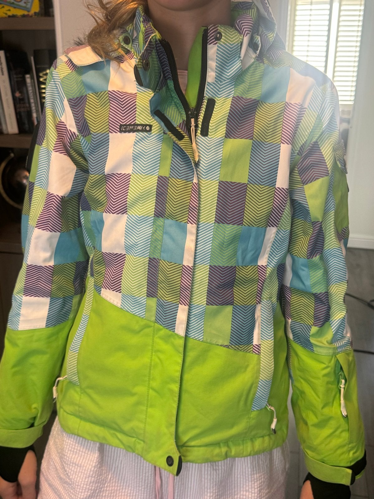 Icempeak ski-jas/winterjas met bontkraag, maat 152, Ophalen of Verzenden, Zo goed als nieuw, Meisje, Jas