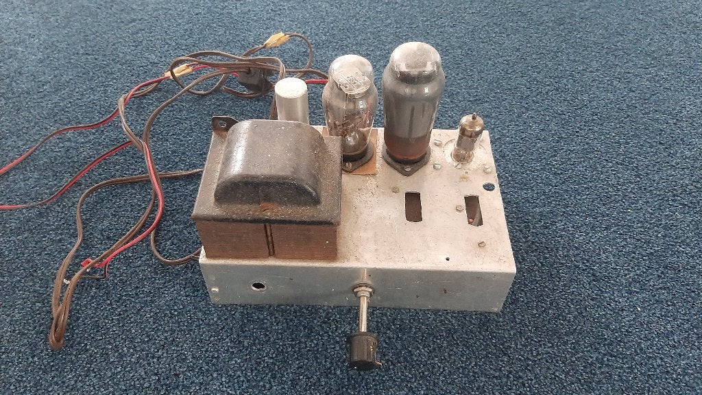 (Sloop) chassis buizenversterker (ECC83, EL??, AZ??), Hobby en Vrije tijd, Elektronica-componenten, Ophalen of Verzenden, Gebruikt