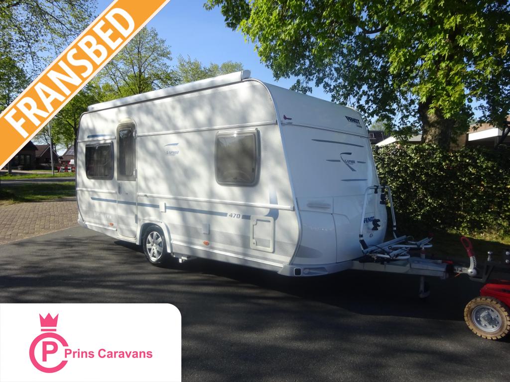 Fendt Saphir 470 Vaste Luifel + Mover, Caravans en Kamperen, Rondzit, Schokbreker, Bedrijf, Overige typen