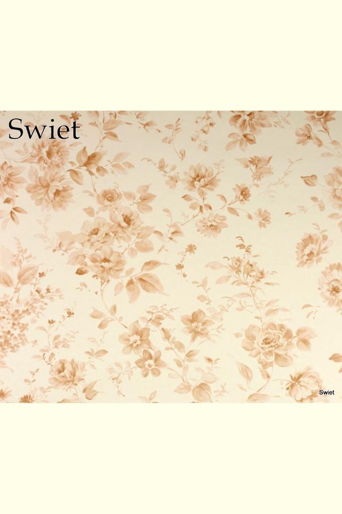 4921 poederroze bloemen vintage romantisch klassiek swiet, Ophalen of Verzenden, 25 tot 50 m², Wit
