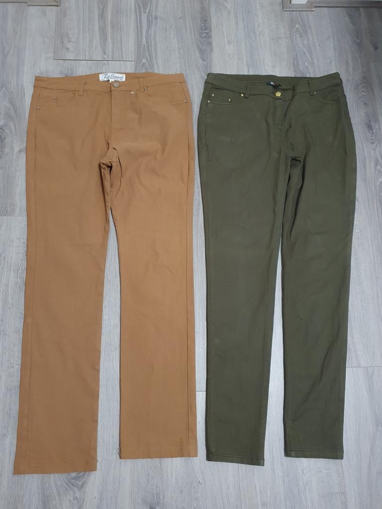 2 Damesbroeken: Fitt Originals (42) & SOHO Collection (L), Kleding | Dames, Ophalen of Verzenden, Zo goed als nieuw, Maat 42/44 (L)