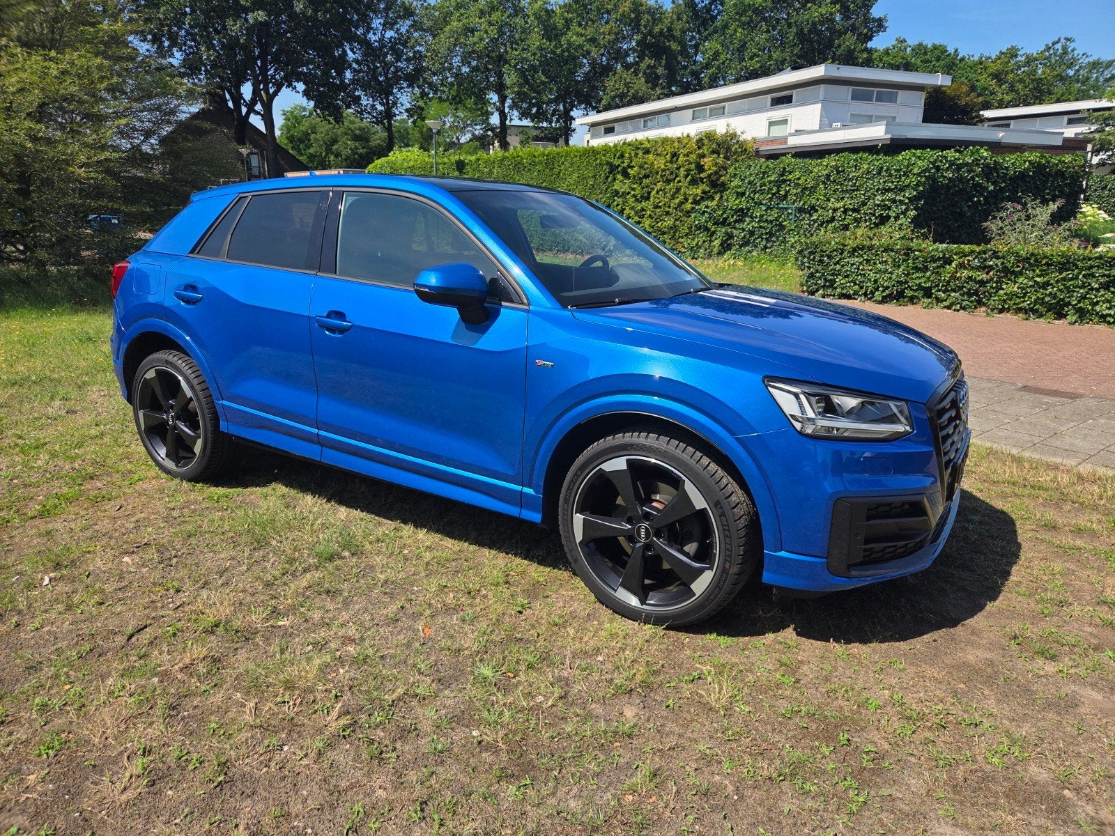 Audi Q2 1.4 Tfsi Sport CoD 150pk S-Tronic 2018 virtual cockp, Auto's, Adaptive Cruise Control, 4 cilinders, 150 pk, Blauw