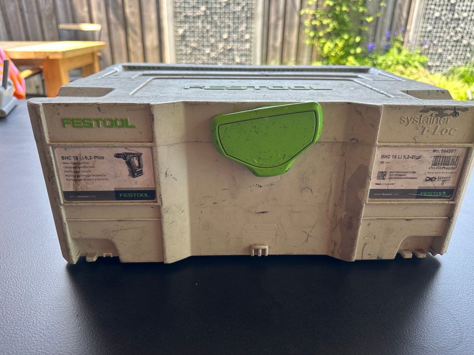 Festool BHC 18 Li 5,2-Plus accu boorhamer SDS-Plus, Ophalen of Verzenden, Gebruikt