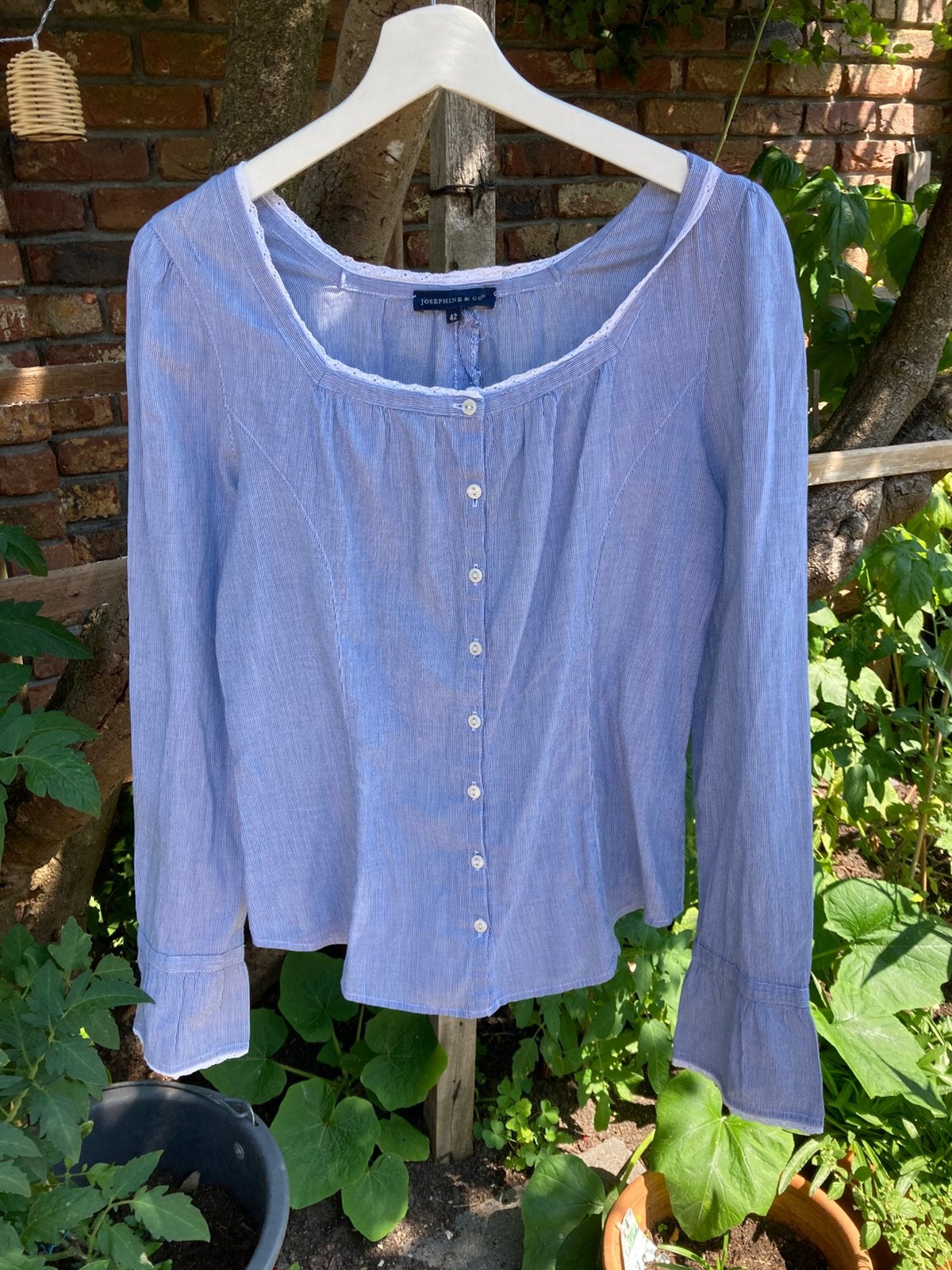 Pareltje! Prachtige blouse Josephine&Co maat 36/38, Ophalen of Verzenden, Gedragen, Maat 36 (S), Blauw
