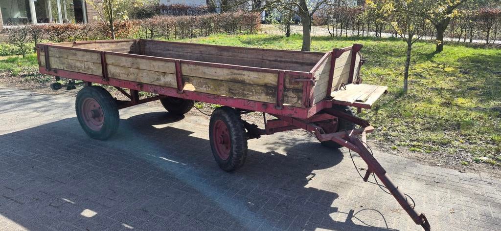 Miedema landbouwwagen,  platte kar, Zakelijke goederen, Agrarisch | Werktuigen, Ophalen, Glastuinbouw, Transport