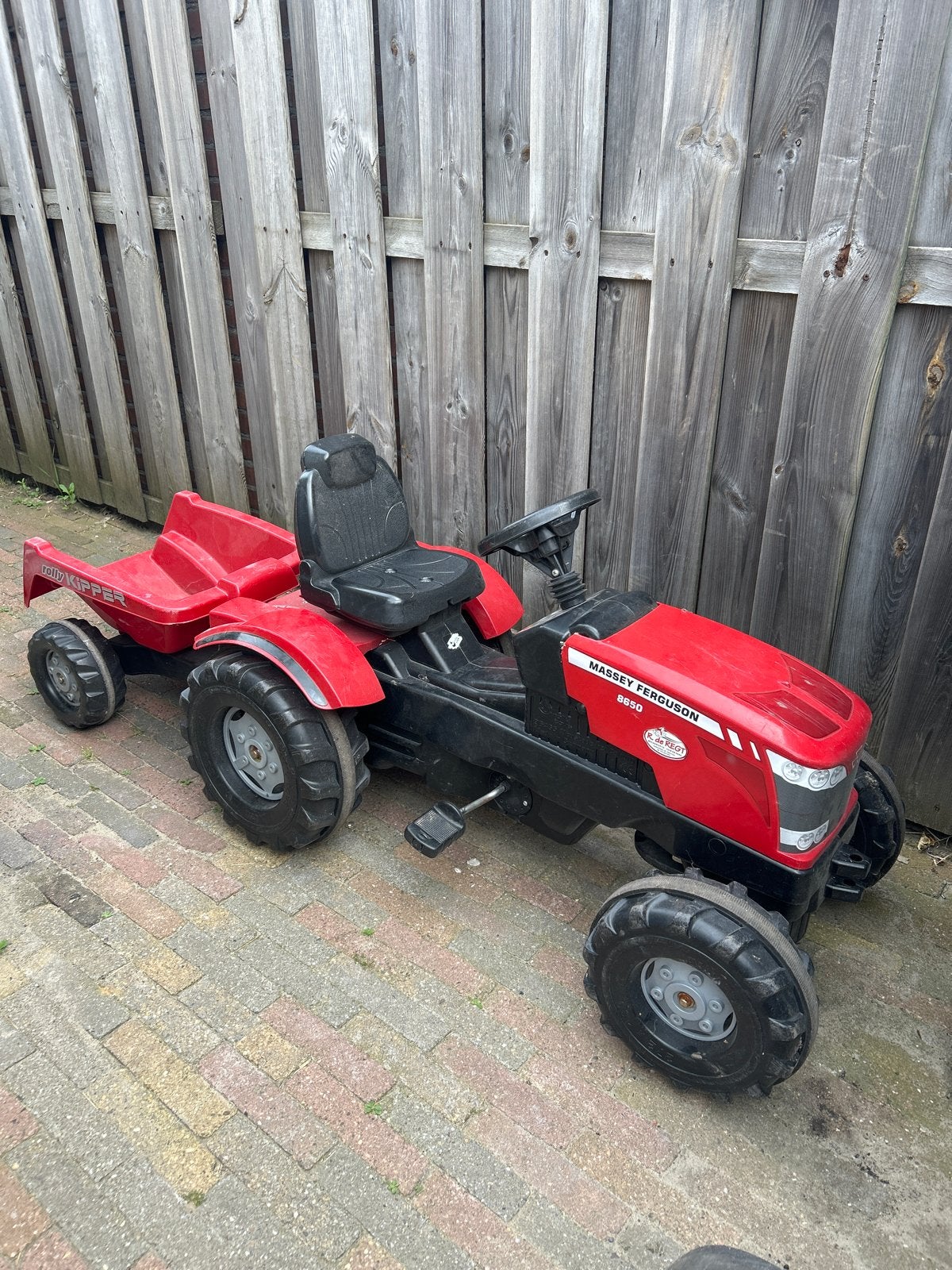 Rolly Toys Massey Ferguson 8650 traptractor met aanhanger, Ophalen, Gebruikt