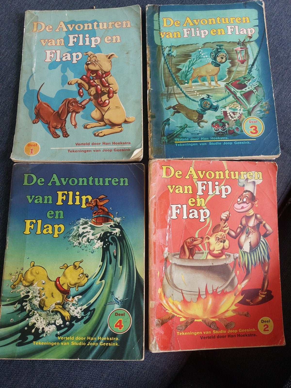 De avonturen van Flip en Flap, Boeken, Ophalen of Verzenden, Gelezen, Han hoekstra, Plaatjesalbum
