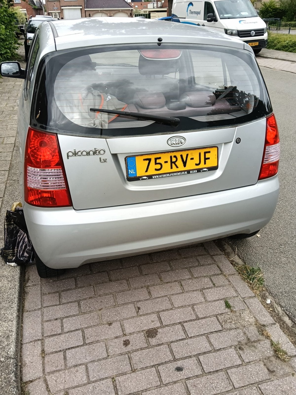 Kia Picanto 1.0 2005 Grijs, Auto's, Voorwielaandrijving, 836 kg, 31 €/maand, 4 cilinders