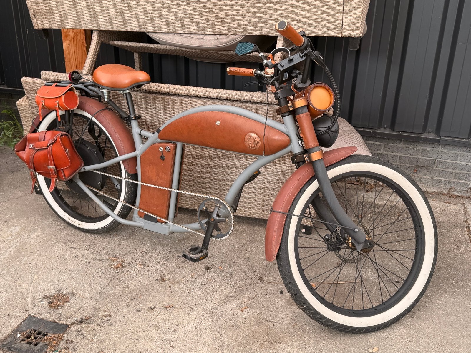 Unieke Custom E-bike met Retro Look, Gebruikt, 51 tot 55 cm, 50 km per accu of meer, Ophalen