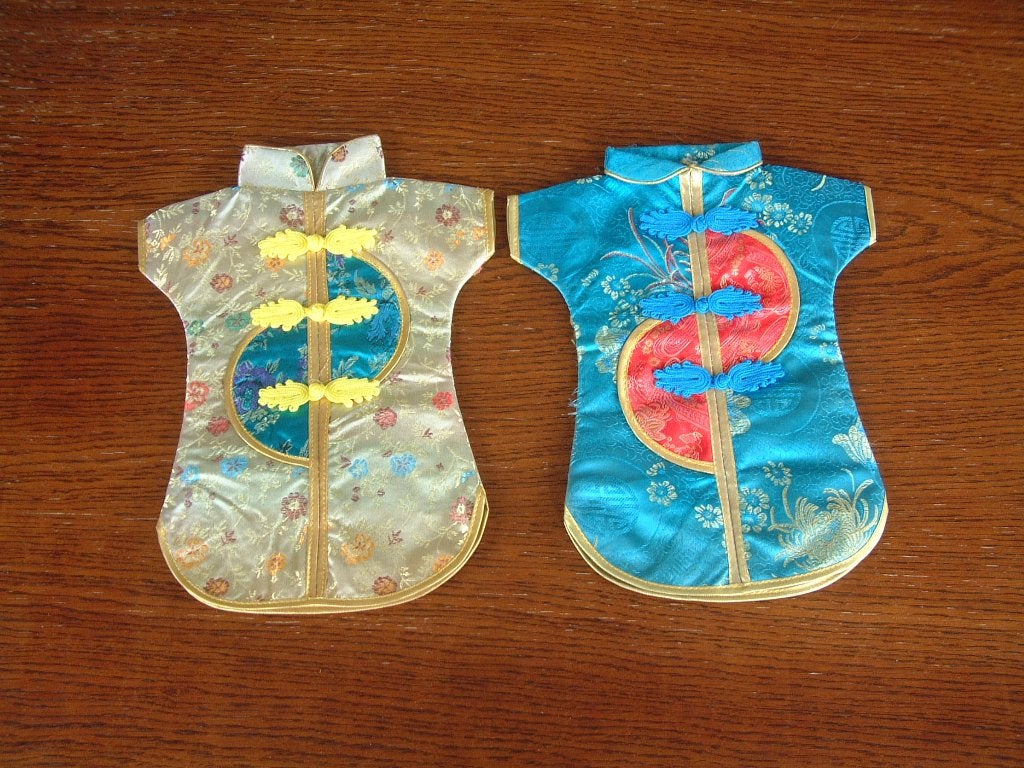 2 japanse fles wine bottle kimono, Ophalen of Verzenden