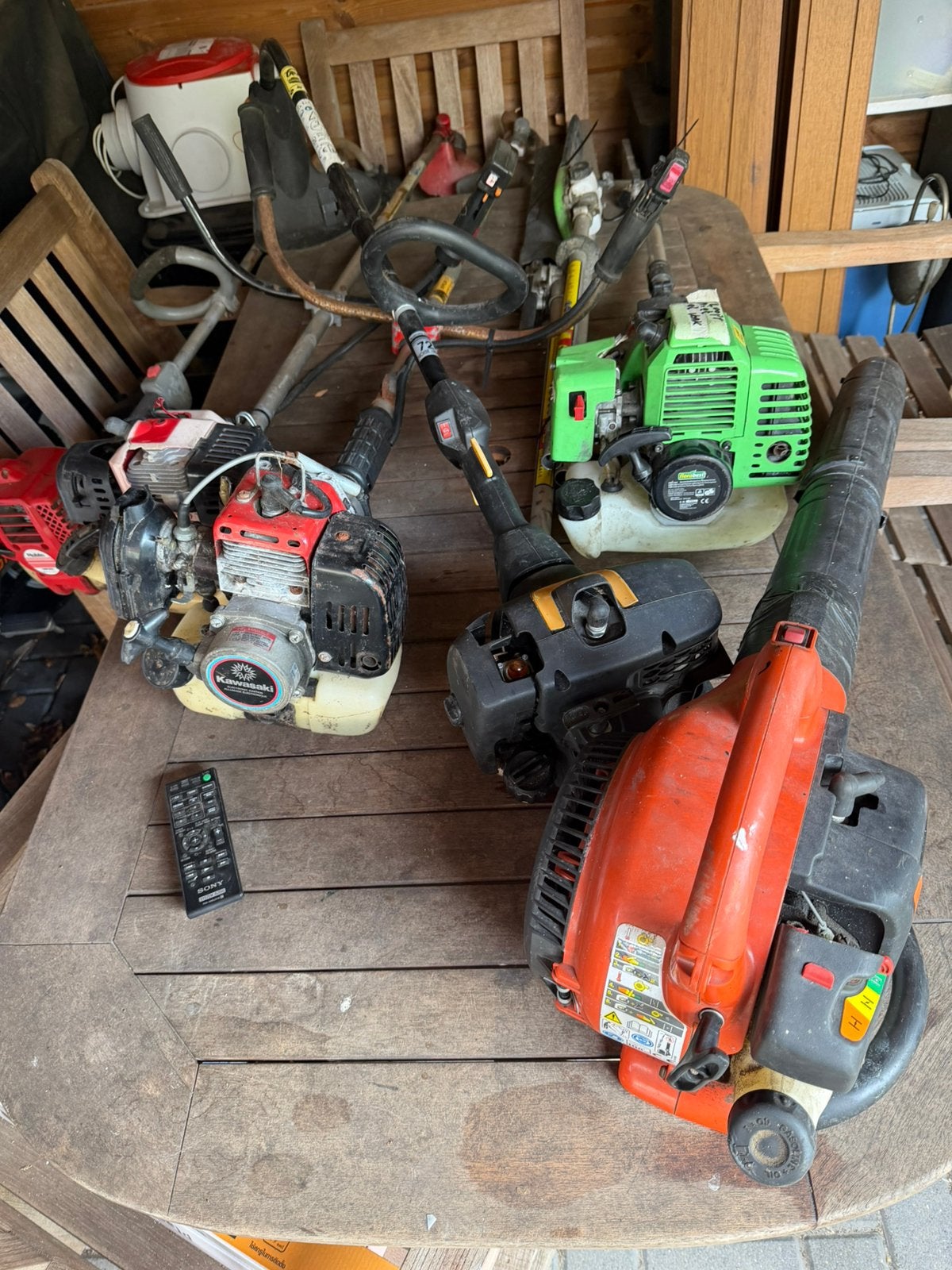 Diverse bosmaaiers en trimmers te koop, Ophalen, Gebruikt, 30 tot 50 cm, Benzine