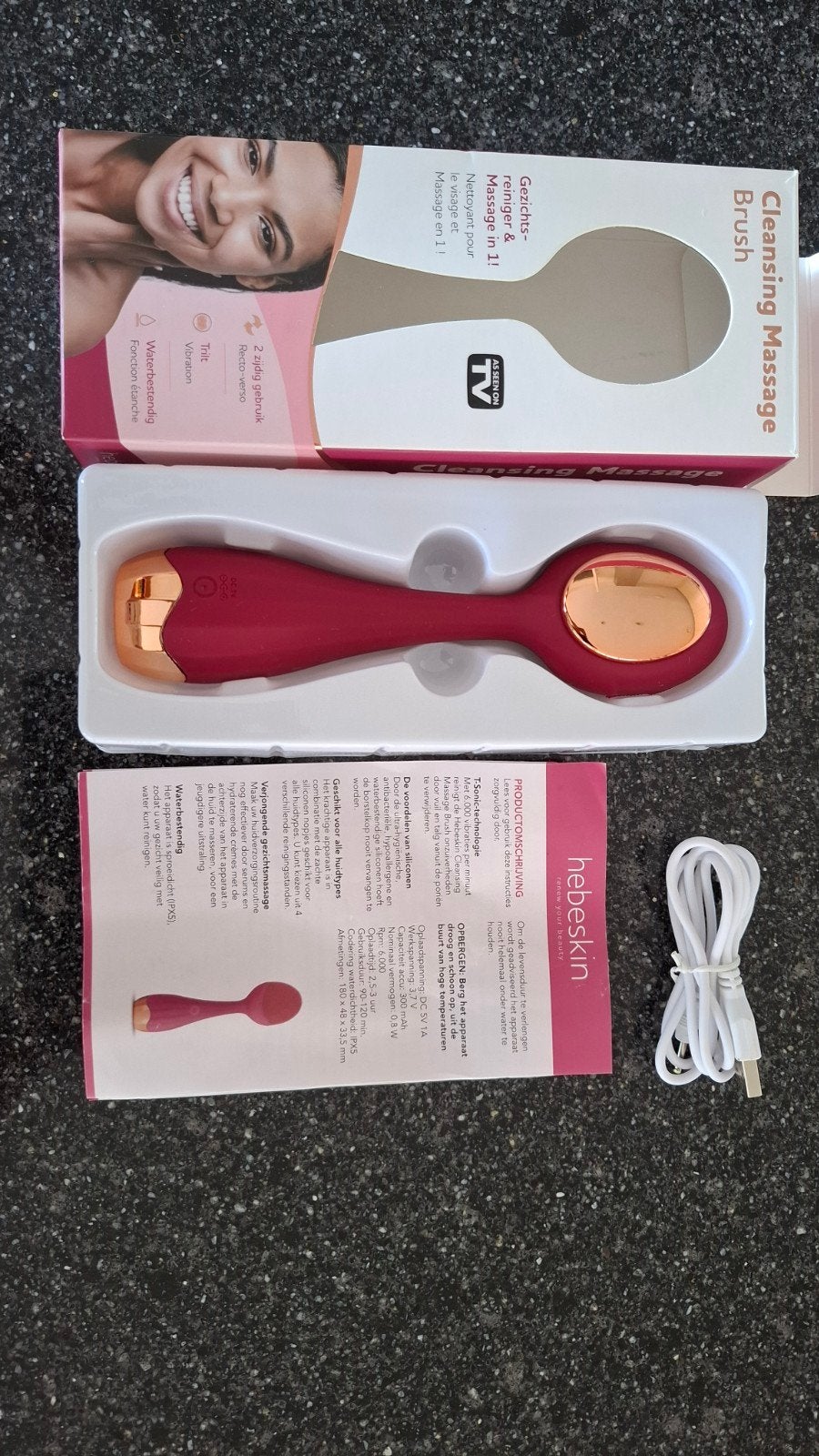 Hebeskin Clearing Massage Brush nieuw in verpakking, Ophalen of Verzenden, Nieuw, Overige typen