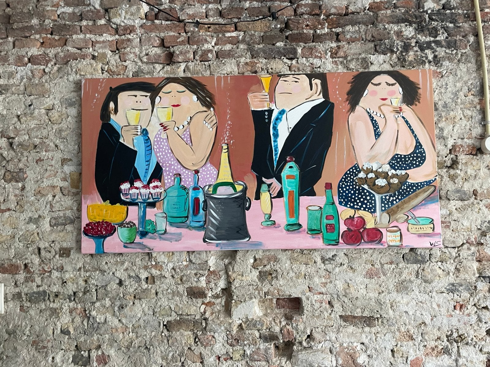 Dikke dames schilderij, Ophalen