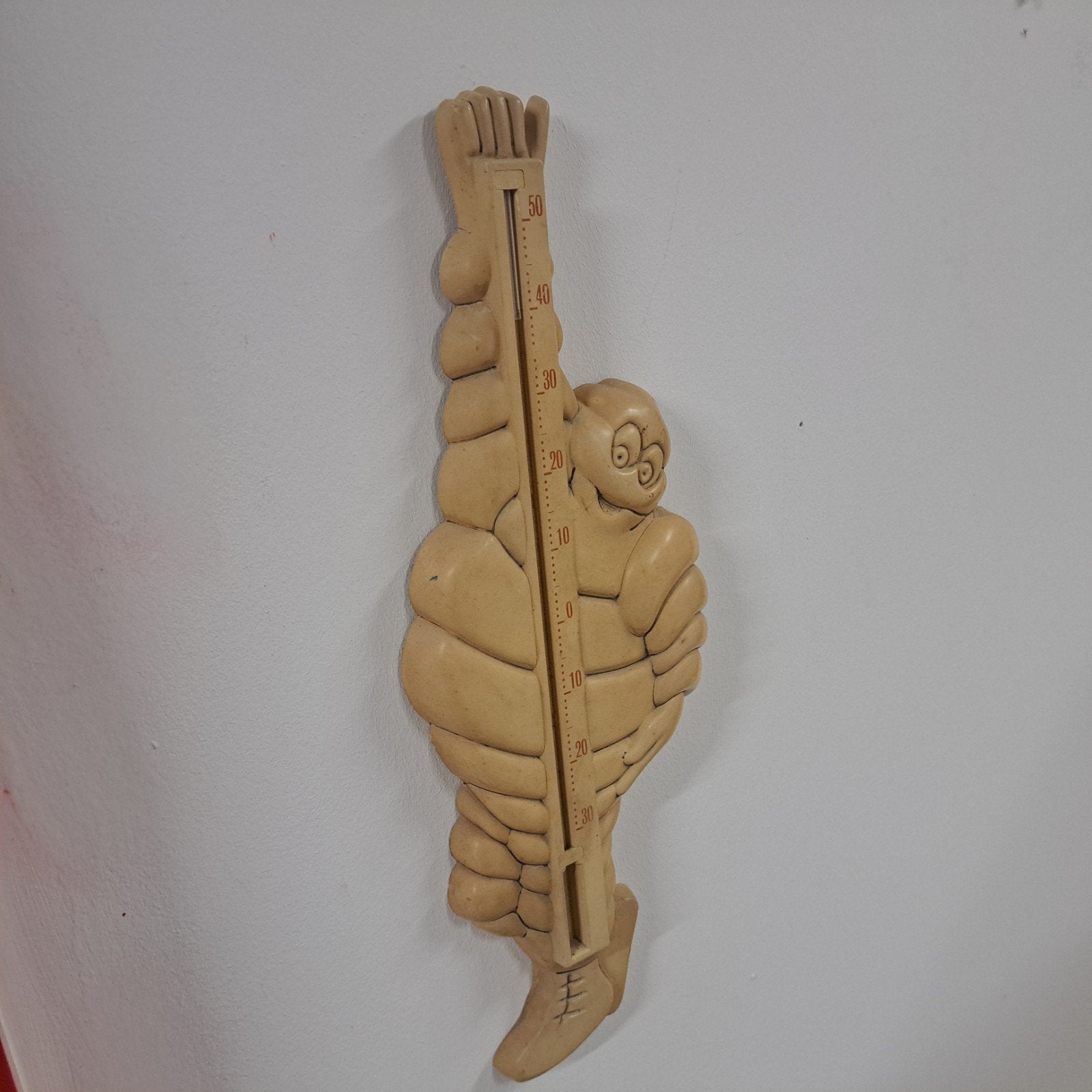 Michelin bibendum Thermometer Vintage, Ophalen of Verzenden, Gebruikt, Reclamebord