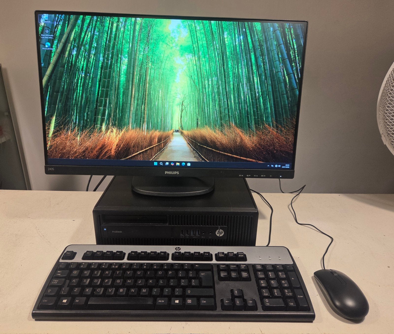 Complete computer set - i5 - SSD/HDD - 16 GB - 24 Inch R.L, Computers en Software, 350 GB, HP en Philips, Met monitor, Ophalen of Verzenden