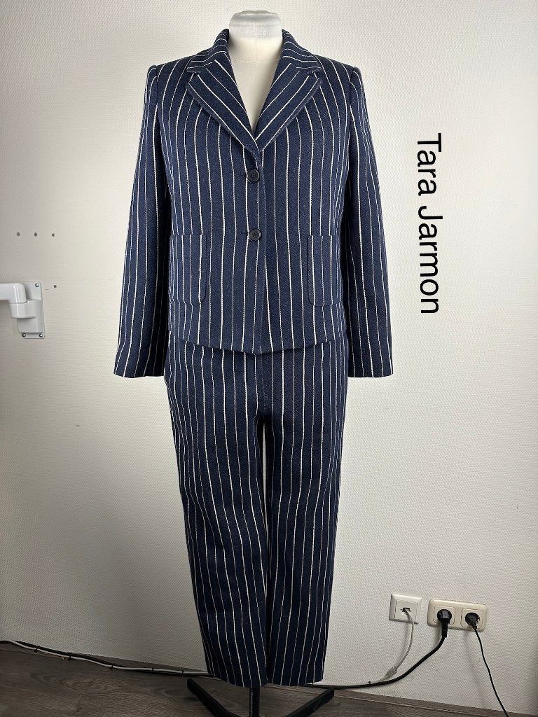 Tara Jarmon Broekpak  (mt: 42) 3,1/9339, Kleding | Dames, Tara Jarmon, Blauw, Maat 42/44 (L), Ophalen of Verzenden