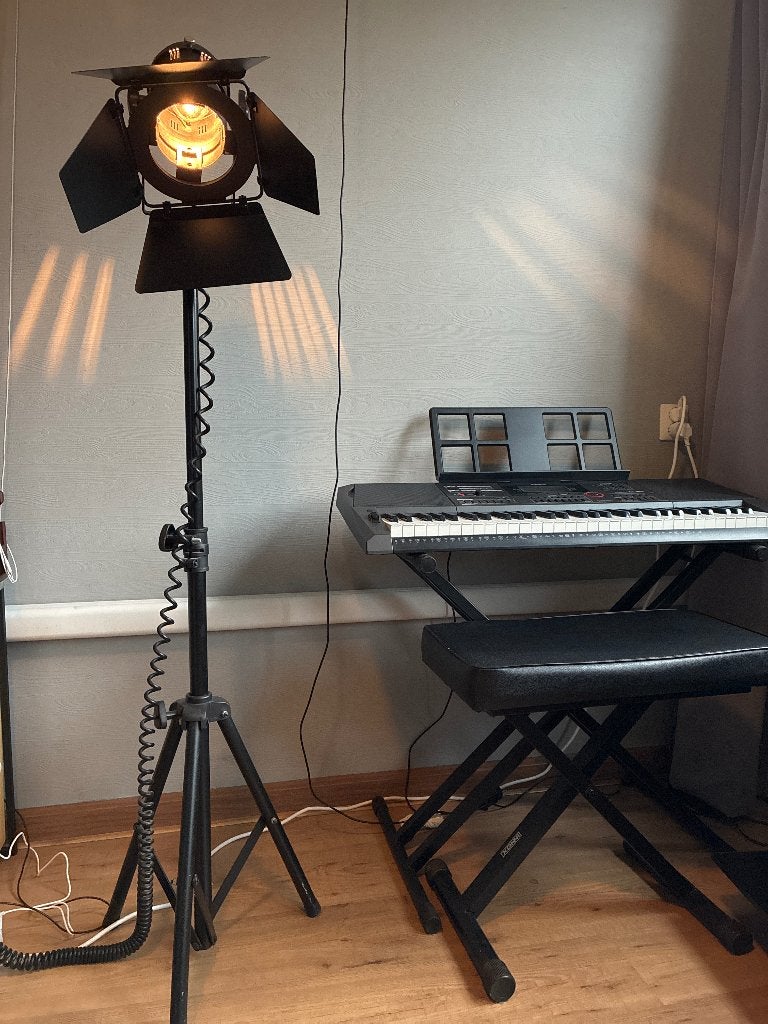 staande lamp, Huis en Inrichting, Lampen | Vloerlampen, Ophalen, Gebruikt, E27 (groot), Industriële
