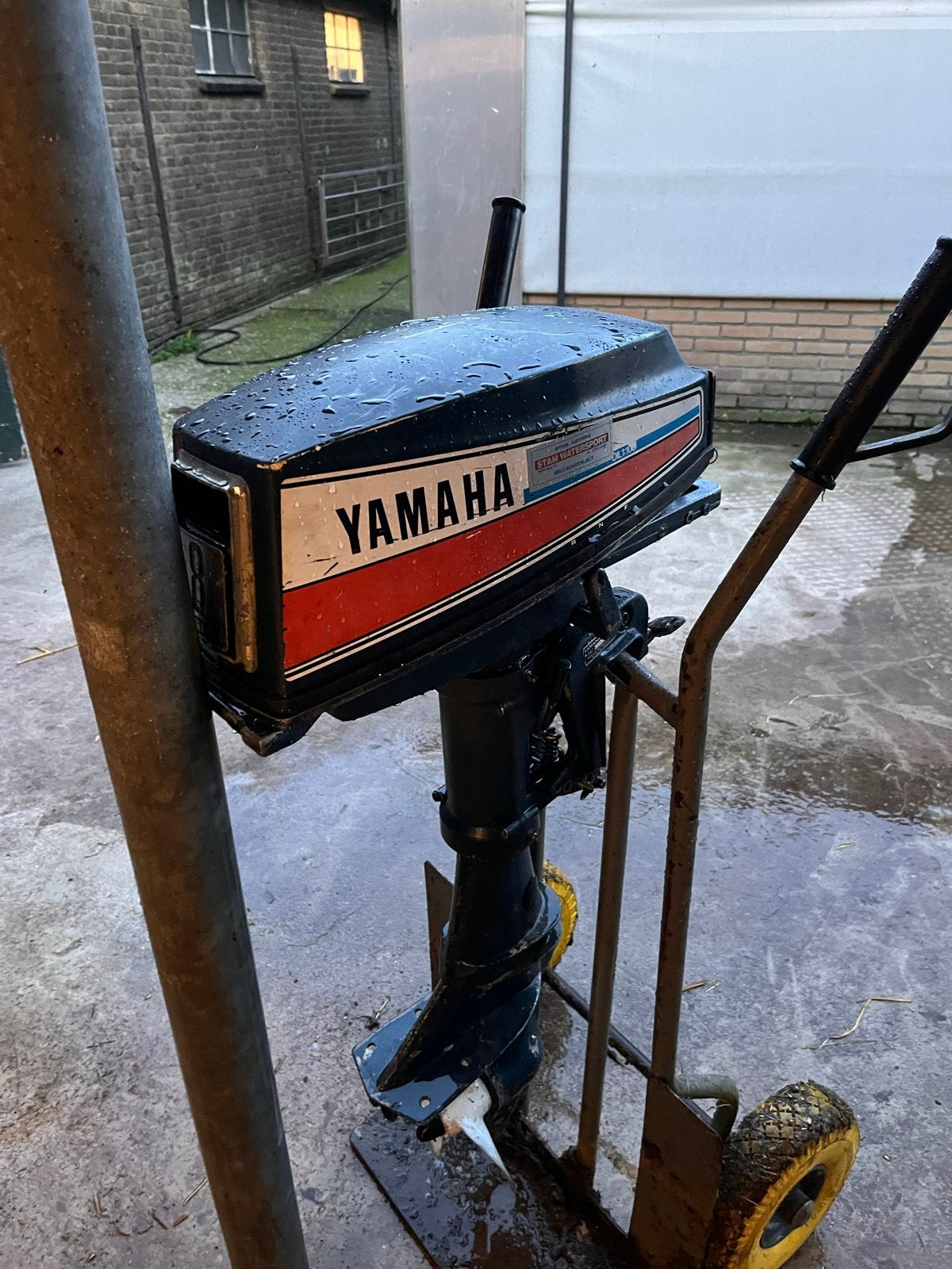 Yamaha 8pk 2-takt buitenboordmotor met rib 310, Watersport en Boten, Ophalen, Gebruikt