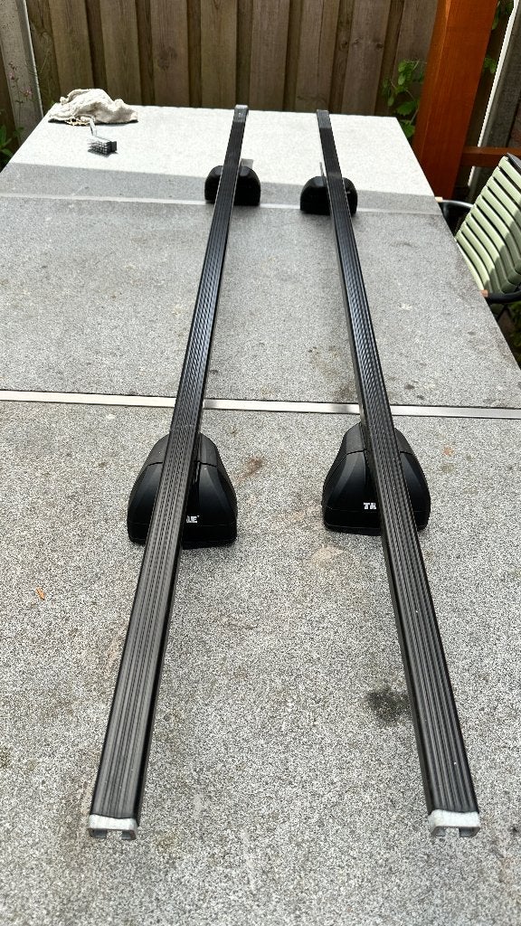 Extra brede Thule dakdragers Subaru Legacy/Outback Wagon, Ophalen, Gebruikt