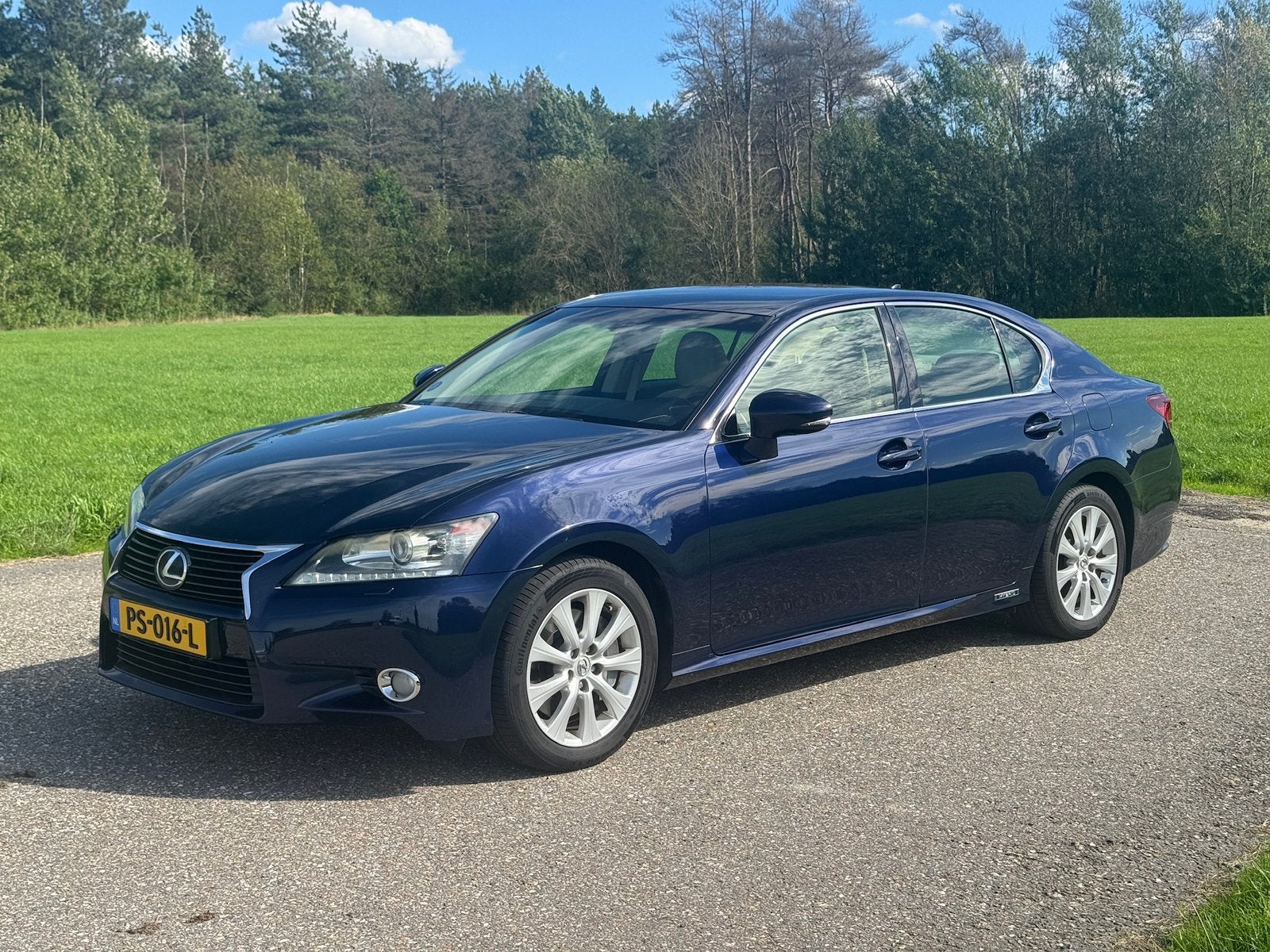 Lexus GS(-H) 450H 3.5 V6 Hybrid E-cvt 2012 Blauw, Auto's, Automaat, Euro 5, Beige, Blauw