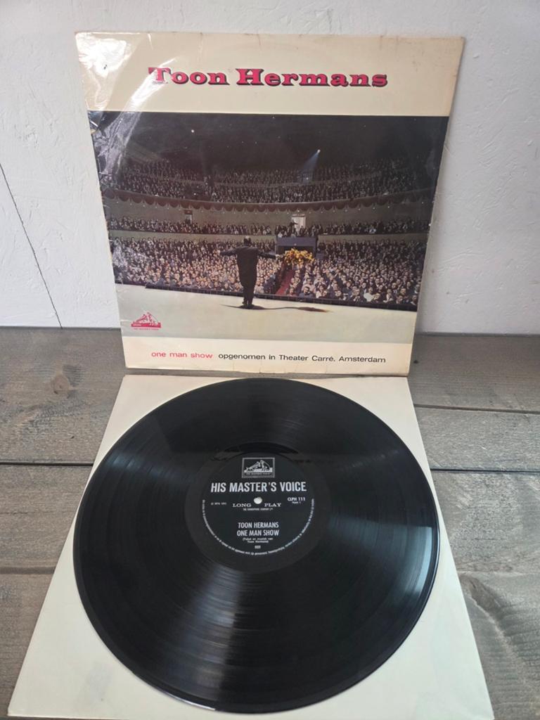 Toon Hermans - One Man Show LP (His Master's Voice), Ophalen of Verzenden, 1960 - 1969, Gebruikt, 12 inch