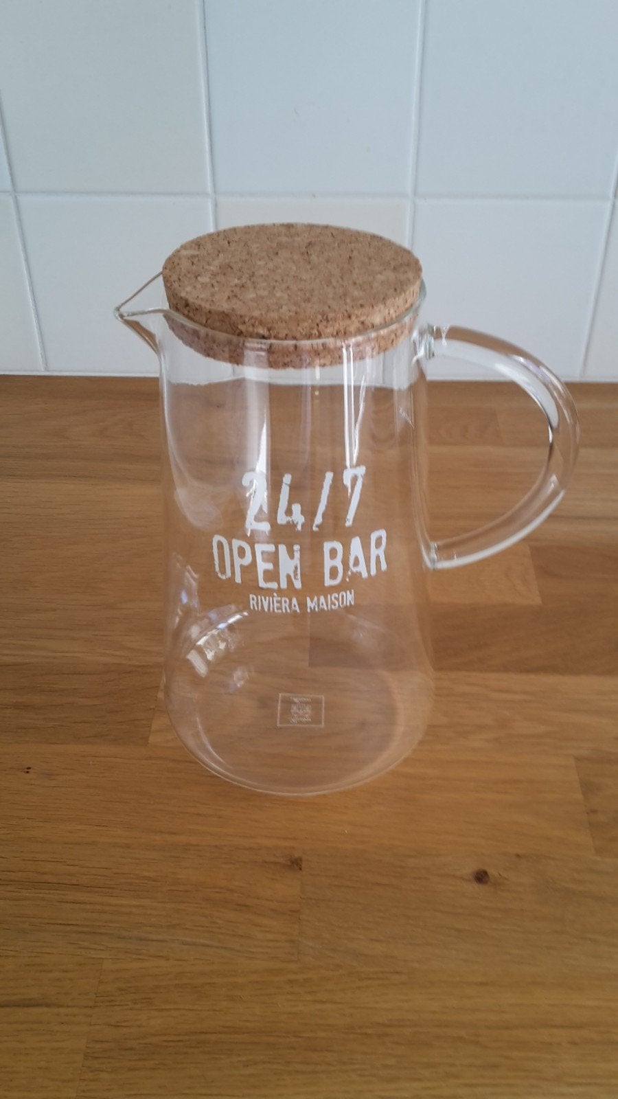 Rivièra Maison karaf 24/7 Open Bar, Ophalen, Zo goed als nieuw, Glas, Overige stijlen