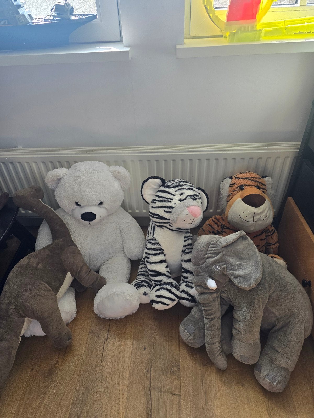 5 Grote Knuffeldieren, Ophalen, Gebruikt, Beer, Meerkleurig
