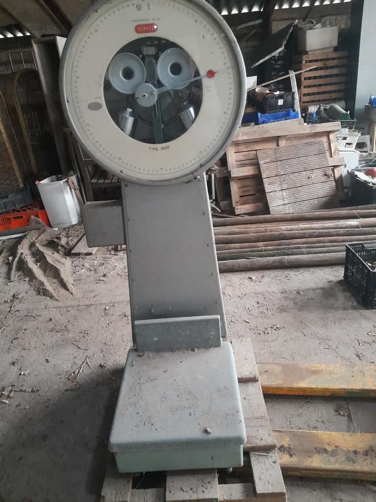 Vintage Berkel Vloerweegschaal Type 3000 - 100 kg, Ophalen of Verzenden