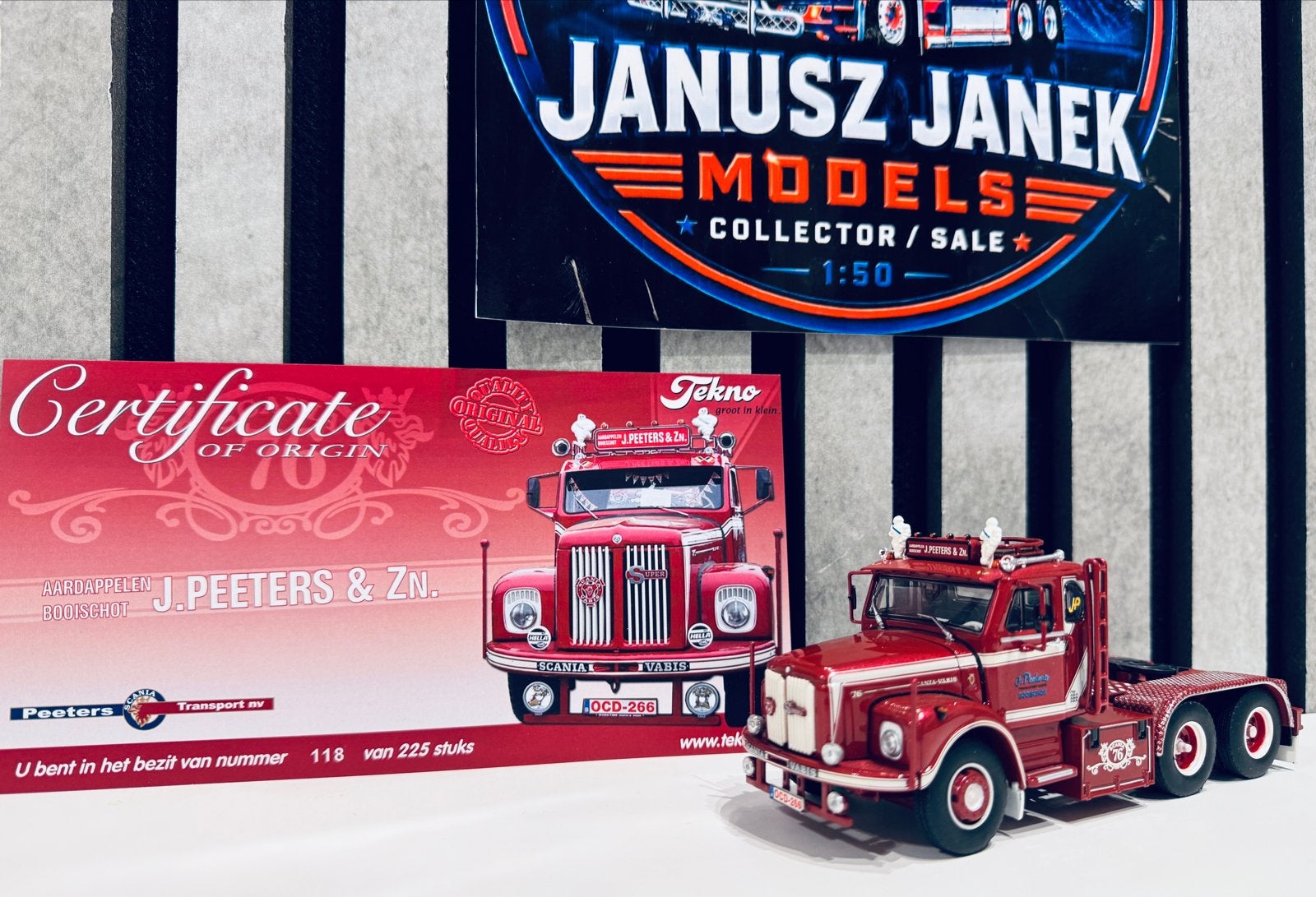 Scania L76 "J.Peeters&Zoon" Tekno 1:50, Verzenden, Nieuw, Bus of Vrachtwagen, Tekno