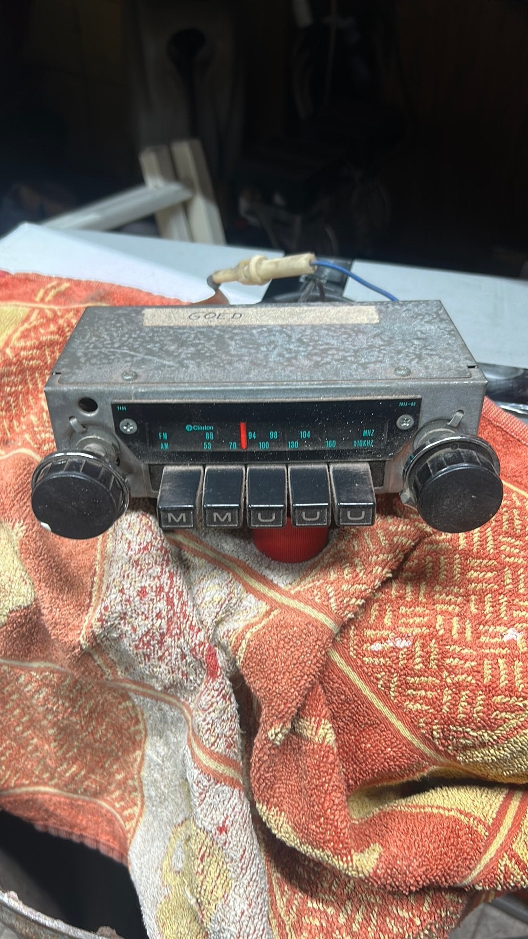 Vintage autoradio Nissan,Datsun,Subaru Clarion, Auto diversen, Ophalen of Verzenden, Gebruikt