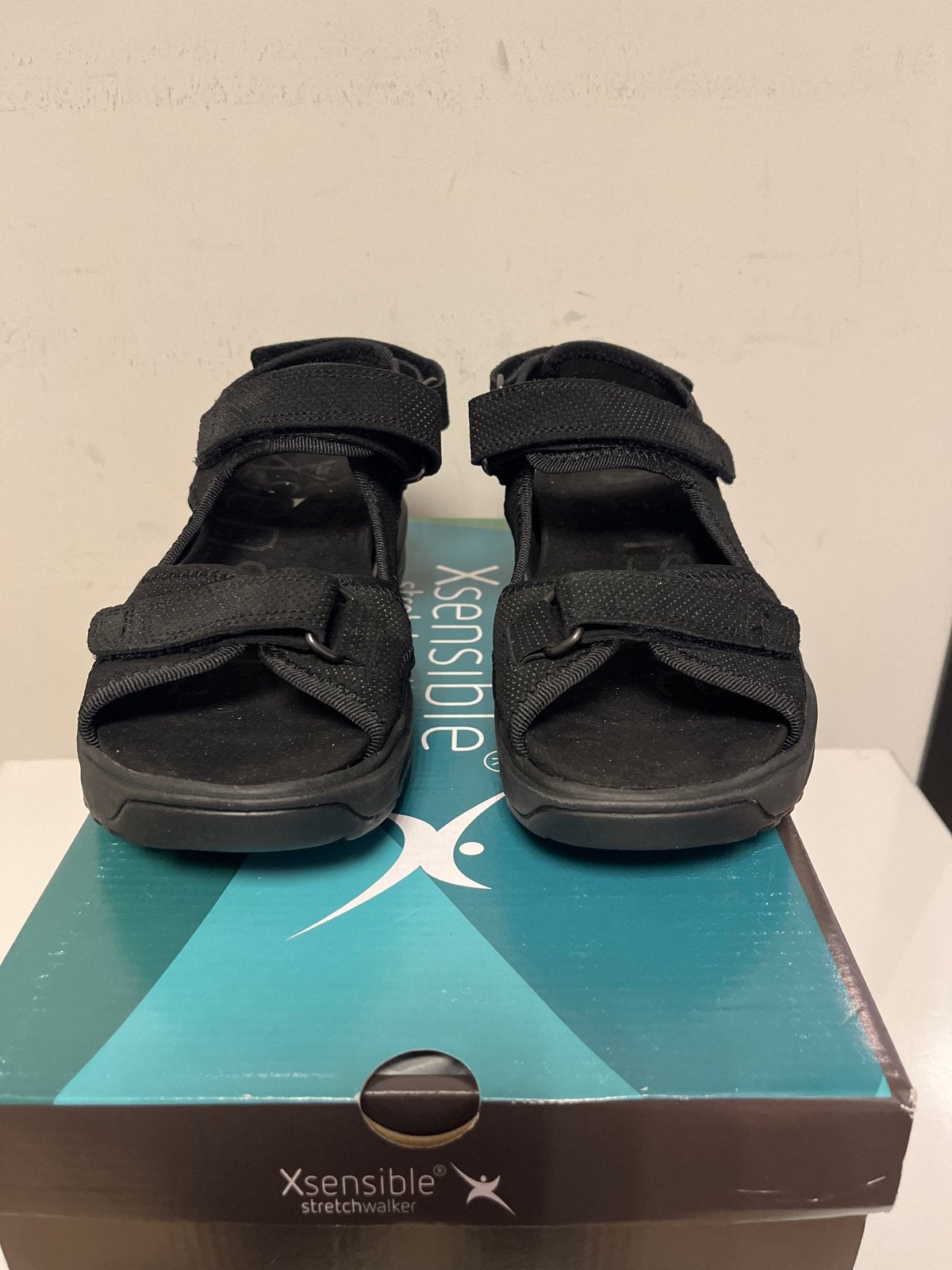 Xsensible Nikita Stretchwalker sandalen, maat 38, Xsensible, -, Zwart, -