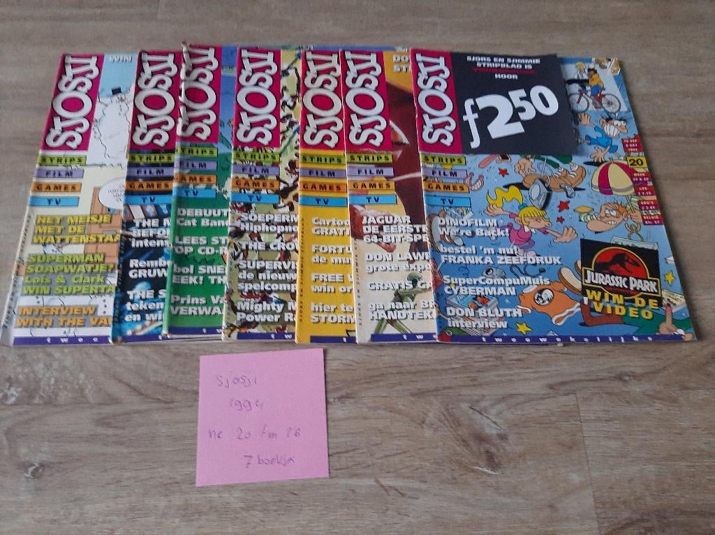 Sjosji strips jaargang 1994 + Sjors en Sjimmie 1994, Boeken, Stripboeken, Meerdere stripboeken, Ophalen of Verzenden, Gelezen